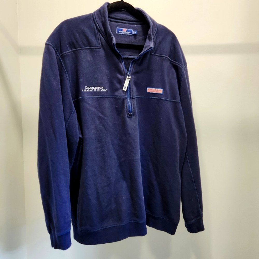 Men's Charleston Vineyard Vines Sweater. Navy Blue. XL